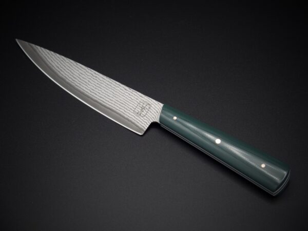 Couteau d'office - VG10 Suminagashi - G10 vert